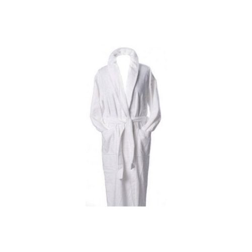 Robe White Terry Shawl Collar  16/1, 100% Cotton - S