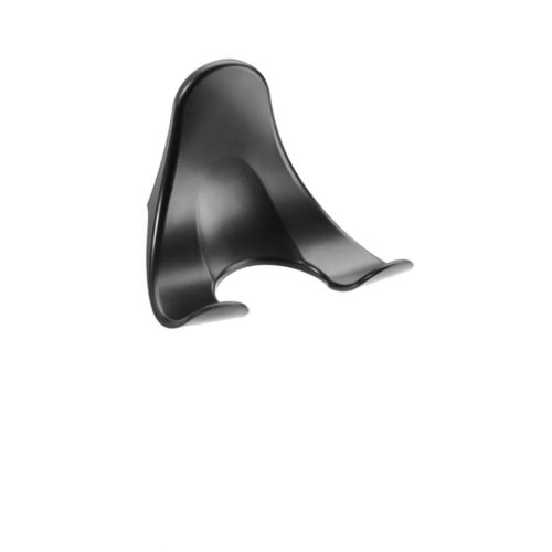 Universal wall holder for hairdryers Black