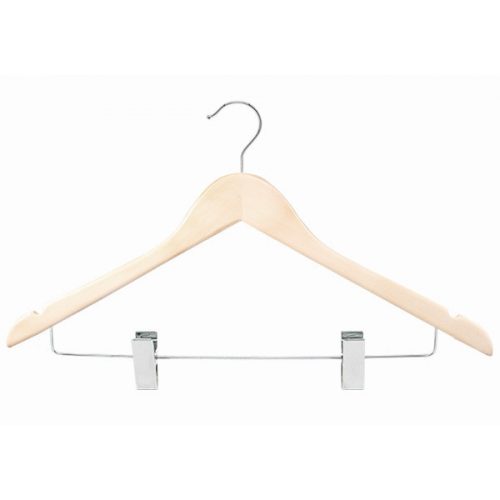 UNFINISHED hanger with trouser clips